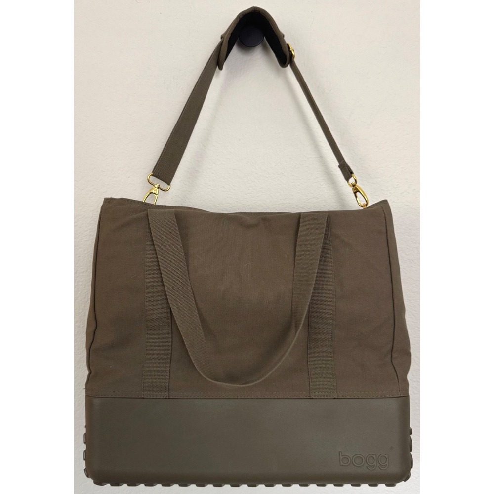 BOGG Boat Bag by Bogg Bag Olive Green Double Handles Adjustable Shoulder Strap - Picture 6 of 16